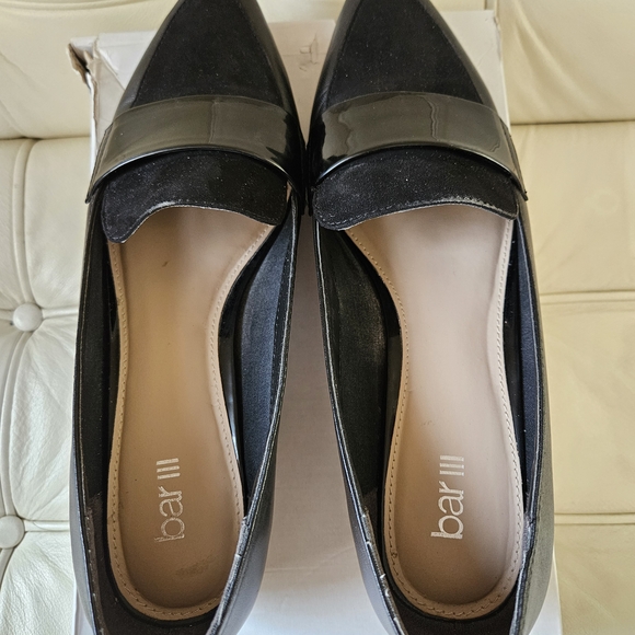 Bar III Black Leather Dress Loafers Flats-Size 10M - Picture 7 of 7